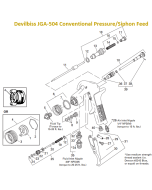 Devilbiss JGA-504 Conventional Pressure/Siphon Feed